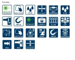 Bosch Professional GCL 2-50 G Combi-lijnlaser | 15 Mtr | Groen | +Tasje +Statief [0.601.066.M01] -Bosch Winkel Bosch Blauw GCL 2 50 G 0.601.066.M00 ext 4 2