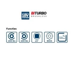 Bosch Professional GDS 18V-1000 C Accu Slagmoeraanzetter 1/2 Inch | 18 Volt | Solo | + L-Boxx [0.601.9J8.001] -Bosch Winkel Bosch Blauw GDS 18V 1000 C 0.601.9J8.001 ext 5