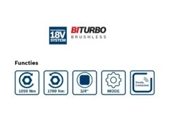 Bosch Professional GDS 18V-1050 HC Accu Slagmoeraanzetter 3/4 Inch | 18 Volt | Solo | + L-Boxx [0.601.9J8.201] -Bosch Winkel Bosch Blauw GDS 18V 1050 HC 0.601.9J8.201 ext 5