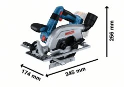 Bosch Professional GKS 18V-57-2 L Accu Cirkelzaag | 57 Mm | Links | 18V 5.5 Ah ProCore | +L-Boxx [0.601.6C1.101] -Bosch Winkel Bosch Blauw GKS 18V 57 2 L 0.601.6C1.101 ext 5