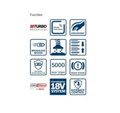 Bosch Professional GKS 18V-68 C Accu Cirkelzaag | 68 Mm | BiTurbo | 18V Solo | +L-Boxx [0.601.6B5.001] -Bosch Winkel Bosch Blauw GKS 18V 68 C 0.601.6B5.030 ext 4