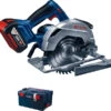 Bosch Professional GKS 18V-57 G Accu Cirkelzaag | 57 Mm | 18 V 4,0 Ah Li-Ion | +L-Boxx [0.601.6A2.106] -Bosch Winkel Bosch Blauw GKS 18v 57 G 0.601.6A2.106