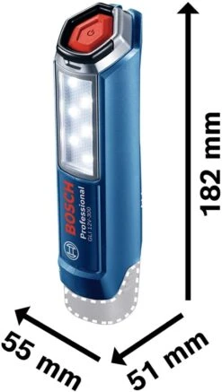 Bosch Professional GLI 12 V-300 Accu Lamp | 12 Volt | 300 Lm | 6 Leds | Basic [0.601.4A1.000] -Bosch Winkel Bosch Blauw GLI 12 V 300 0.601.4A1.000 ext 8