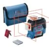 Bosch Professional GLL 3-80 C Lijnlaser | 30 Mtr | Rood | 3x 360 Gr Lijn | Bluetooth | +Tb [0.601.063.R00] -Bosch Winkel Bosch Blauw GLL 3 80 C 0.601.063.R00