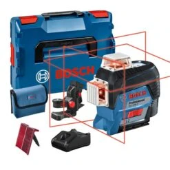Bosch Professional GLL 3-80 C Lijnlaser | 12V 2.0Ah Li-Ion | 30 M | Rood | Connected | +L-Boxx [0.601.063.R02]