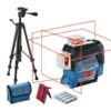 Bosch Professional GLL 3-80 C + BT 150 Lijnlaser | 30 Mtr | Rood | 3x360 Gr Lijn | Bluetooth | +BT 150 [0.601.063.R01] -Bosch Winkel Bosch Blauw GLL 3 80 C BT 150 0.601.063.R01