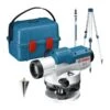Bosch Professional GOL 20 D + BT 160 Waterpas | Vergroting 20x | Nivelleren 30mm Tot 30m | +Statief [0.615.994.04R] -Bosch Winkel Bosch Blauw GOL 20 D BT 160 0.615.994.04R