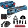Bosch Professional GOP 12 V-28 + Acc-set AccuMultitool | 12 V 3.0 Ah Li-Ion | Sl | +L-Boxx | +Acc-set [0.601.8B5.006]