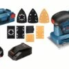 Bosch Professional GSS 18V-10 Professional Accu Schuurmachine | 115 Mm | 18 Volt 5,0 Ah | L-Boxx [0.601.9D0.201] -Bosch Winkel Bosch Blauw GSS 18V 10 Professional 0.601.9D0.201