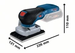 Bosch Professional GSS 18V-13 Professional Accu Schuurmachine | Vlak | 115 Mm | 18 Volt | Basic | +L-Boxx [0.601.9L0.101] -Bosch Winkel Bosch Blauw GSS 18V 13 Professional 0.601.9L0.101 ext 3