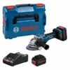Bosch Professional GWS 18V-15 PSC Accu Haakse Slijper | 18V 8.0 Ah ProCore | PROtection | +L-Boxx [0.601.9H6.B01] -Bosch Winkel Bosch Blauw GWS 18V 15 PSC 0.601.9H6.B01