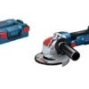 Bosch Professional GWX 18V-8 Solo Accu Haakse Slijper | 125mm X-Lock | 18 Volt | +L-Boxx | Solo [0.601.9J7.000] -Bosch Winkel Bosch Blauw GWX 18V 8 Solo 0.601.9J7.000