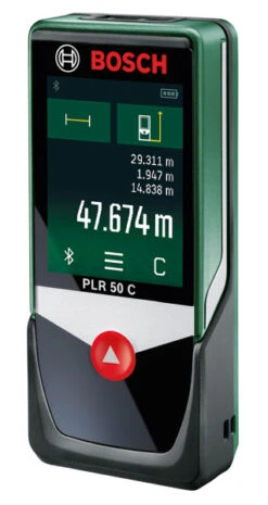 Bosch Groen PLR 50 C Laser Afstandsmeter | Bluetooth | 50 Meter | + Opbergetui [0.603.672.200]